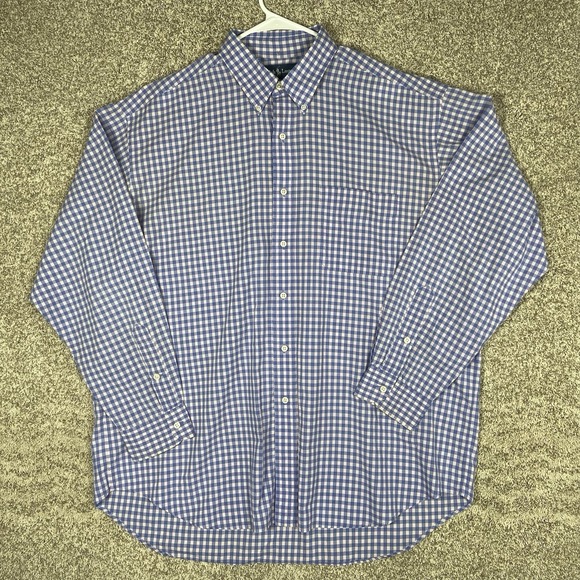 Polo Ralph Lauren Other - Polo Ralph Lauren Shirt Mens XL Blue Gingham Blake Cotton Short Sleeve Button Up